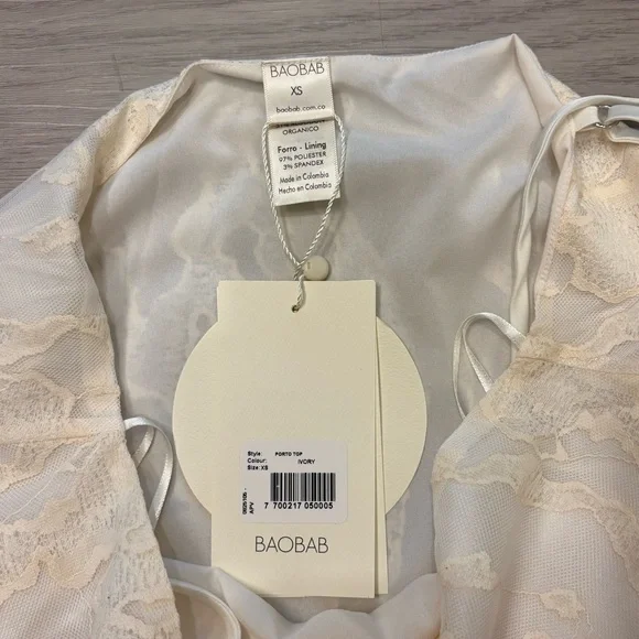NWT BAOBAB Porto Top - Ivory - Picture 4 of 5